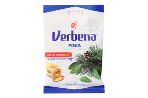 Конфеты мягкие с сосновой начинкой с витамином C Verbena м/у 60г