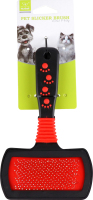 Щітка-пуходерка для тварин двостороння 18x10,5см