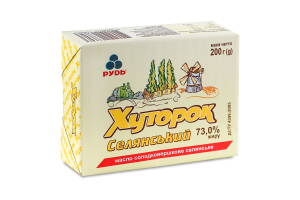 Масло солодковершкове 73% Селянське Хуторок м/у 200г