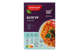 Булгур быстрого приготовления с овощами TastyMix Жменька к/у 4х50г