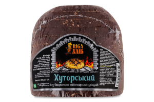 Хлеб половинка в нарезке подовый Хуторской Riga Хліб м/у 300г