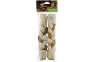 Hartz Combo Rawhide & Pig Skin Large Dogs - 2 CT