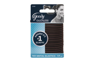 Goody Ouchless No Metal Elastics - 17 CT