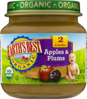 Earth's Best Organic Stage 2 Apples & Plums