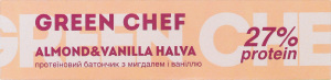 Батончик протеиновый с миндалем и ванилью с подсластителями Almond&Vanilla halva Green Chef к/у 45г