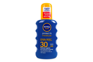 Спрей солнцезащитный SPF 30 Защита и увлажнение Nivea Sun 200мл