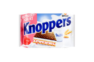 Вафлі Knoppers йогурт-малина