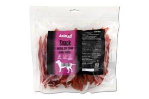 Ласощі д/собак Слайси качині 500г AnimAll Snack