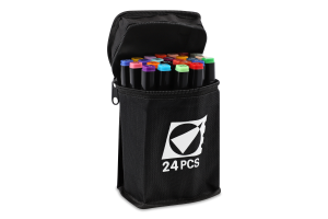 Скетч-маркери кольорові двосторонні 24шт сумка Josef Otten