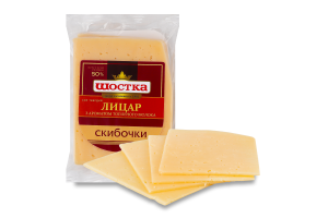 Сир 50% твердий скибочки Український фірмовий Шостка м/у 150г