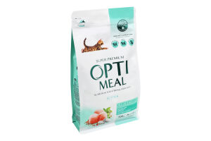 Корм сухой полнорационный для котят Курица Super Premium Optimeal м/у 700г