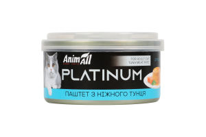Корм д/котів Platinum Ніжний паштет з тунця 70г ж/б AnimAll