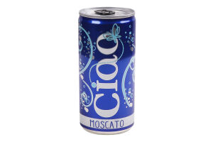 Вино 0.2л 8% біле газоване Moscato IGT Rubicone Frizzante Ciao з/б