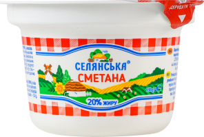 Сметана 20% Селянська ст 180г