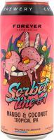 Пиво Сорбет Лайн 1 Манго енд Коконат Тропікел ІПА світле нефільтроване 4,5% 0,5л ж/б Форевер