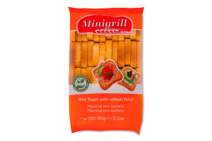 Тости пшеничні Minigrill Diatosta м/у 90г