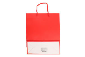 Пакет подарочный красный 19.5х23.5х8см №CSPB012 Greenwich Products Co. Limited 1шт