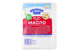 Масло сладкосливочное 82.5% Экстра Волошкове поле м/у 400г