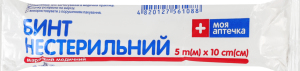 Бинт нестерильный марлевый медицинский 5мх10см №17 Моя Аптечка 1шт