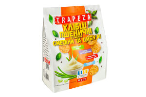 Мини-хлебцы пшеничные Сметана и лук Trapeza м/у 90г