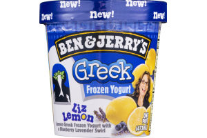 Ben & Jerry's Liz Lemon Greek Frozen Yogurt 16 oz