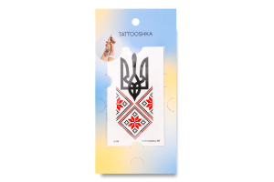 Тату Tattooshka Вишиванка із гербом тимчасові