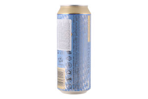 Пиво 0.5л 5.2% світле нефільтроване неосвітлене пастеризоване Helles Hefe weizen Tucher з/б