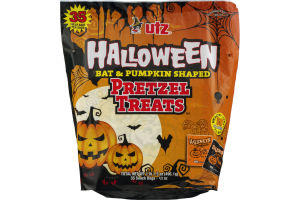 Utz Halloween Bat & Pumpkin Shaped Pretzel Treats Snack Bags - 35 CT