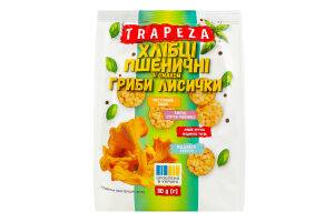 Мини-хлебцы пшеничные Грибы лисички Trapeza м/у 90г
