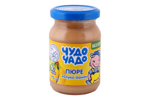 Пюре Чудо-чадо з яблук та банану без цукру 0,170 кг