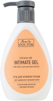 Гель для інтимної гігієни для щоденного використання з молочною кислотою і екстрактом алое Family doctor 300мл