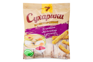 Сухарики пшенично-ржаные Холодец с хреном 7 м/у 90г