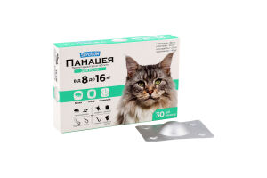 Таблетки протипаразитарні д/котів від 8кг до 16кг Панацея Суперіум