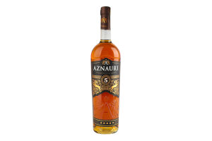 Бренді 0.5л 40% виноградний витриманий 5 років VVSOP Lion legend Aznauri к/у