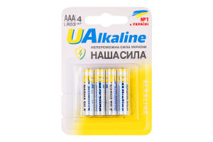 Батарейки Наша сила UAlkaline LR03