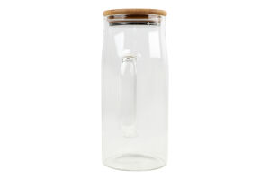 Глечик скло бамбукова кришка 1л №KYYW561 Greenwich Products Co. Limited 1шт