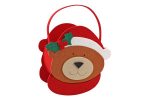 Подарунок-торбинка новорічна Ведмедик 23*15*60,5см КМ