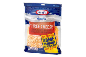 Kraft Shredded Cheese Three Cheese