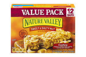 Nature Valley Sweet & Salty Nut Granola Bars Cashew - 12 CT