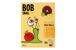 Конфеты фруктовые натуральные Яблоко-груша Roll Bob Snail к/у 10х10г