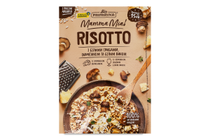 Суміш для приготування різотто з білими грибами пармезаном та білим вином Risotto Mamma Mia Pripravka д/п 170г