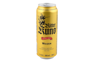 Пиво Ritter Kuno Weizen 0,5л з/б 5,4% И231 (Німеччина)