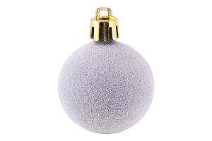 Прикраса ялинкова Куля Оксамит 40мм 31014