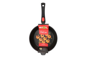 Сковорода ДеЛюкс антипригарне покриття індукційне дно з"ємна ручка 26см2617P Біол