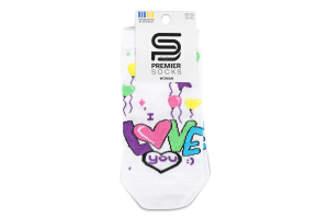 Шкарпетки жін Premier socks LoveYou з кульк р23-25