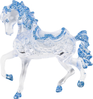 Підвіска новорічна Кінь синя 10*10см КМ