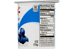 Yoplait Light Fat Free Yogurt Blueberry Patch