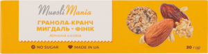 Гранола-кранч з мигдалем та фініком 30г Muesli Mania