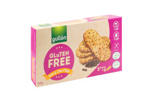 Печиво без глютену Oats&Choc chips Gullon к/у 5х44г