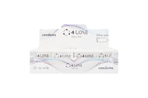 Презервативы из натурального латекса Ультра тонкие 4Love 4шт